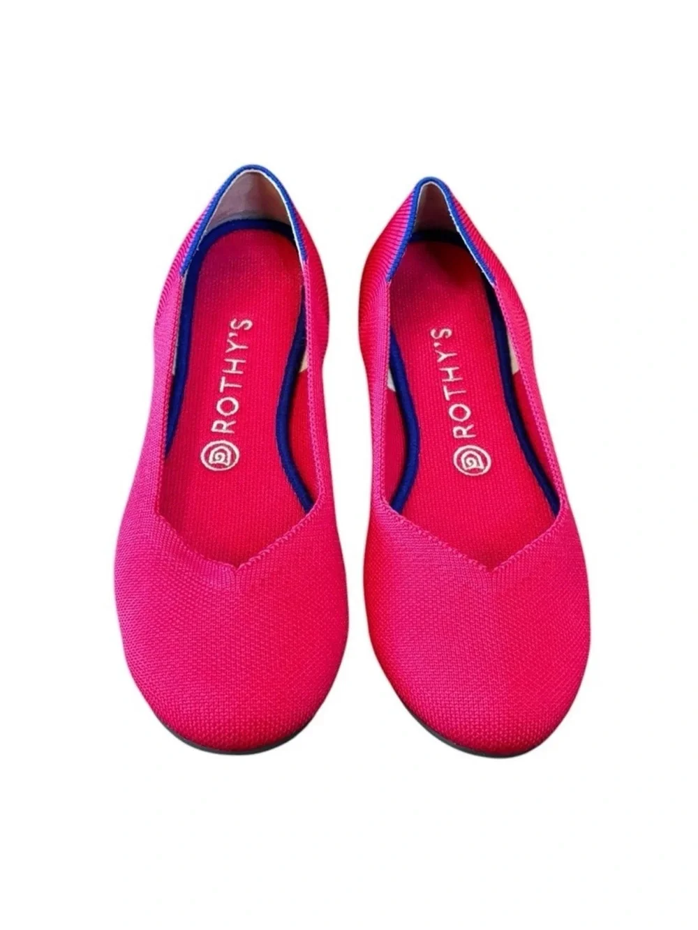 Rothys The Daily Flat Pink Size 6 Washable Slip On Ballet Flats Walking Travel